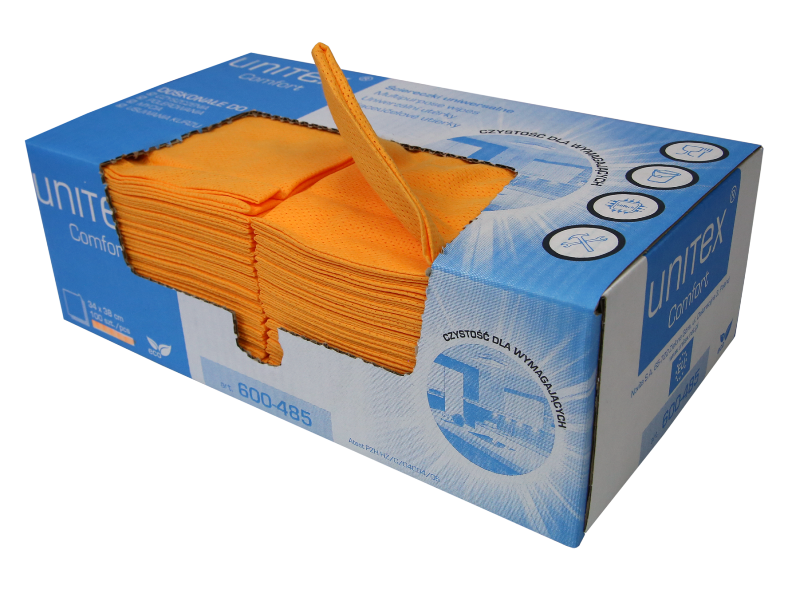 Unitex Comfort Orange Box 100 Ściereczek